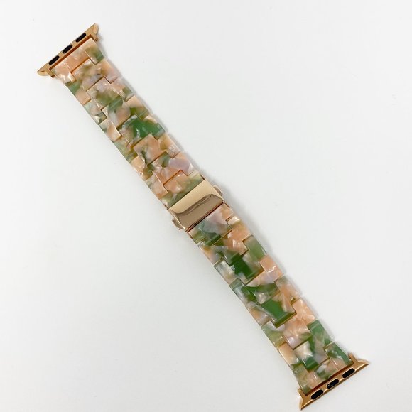 Apple Watch Band in Green and Pink - Picture 1 of 7